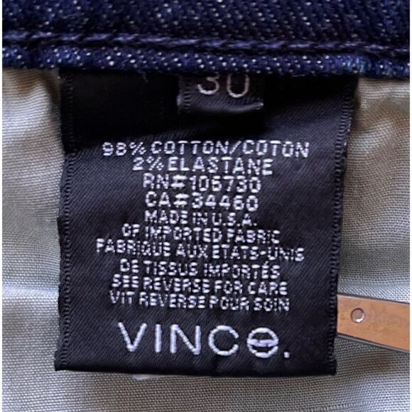 NWT Vince Cameron Cigarette Jeans in Vintage Crease Wash, Size 30 - Picture 8 of 16